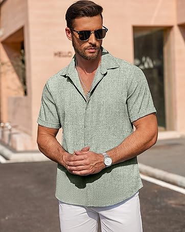 RYZ CLOTHING ARTICLE #9401 COOFANDY Linen Shirt